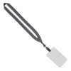 3/4" Polyester Lanyard with 3" 5/8" x 5" 1/2" ID Badge - Gray