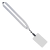 3/4" Polyester Lanyard with 3" 5/8" x 5" 1/2" ID Badge - White