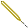 3/4" Polyester Lanyard with Metal Crimp & Swivel Snap Hook - Yellow