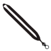 3/4" Polyester Lanyard with O-Ring - Black