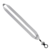 3/4" Polyester Lanyard with O-Ring - White