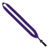 3/4" Polyester Lanyard with Bulldog Clip - Purple
