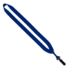 3/4" Polyester Lanyard with Bulldog Clip - Royal Blue