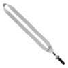 3/4" Polyester Lanyard with Bulldog Clip - White