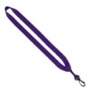 3/4" Polyester Lanyard with Swivel Snap Hook - Purple