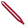 3/4" Economy Polyester Lanyard with Sewn Silver Tone Swivel Snap Hook - Red