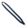 5/8" Polyester Lanyard with Plastic Clamshell & O-Ring - Navy