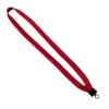 5/8" Polyester Lanyard with Plastic Clamshell & O-Ring - Red