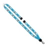 1/2" Dye-Sublimated Lanyard with Plastic Clamshell and Plastic O-Ring - 07_07