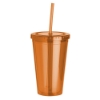16 oz. Everyday Plastic Cup Tumbler - Orange