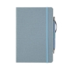 Crosshatch PU Notebook With Pen - Carolina Blue