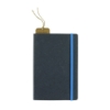 Recycled Bonded Leather Softcover Notebook - Blue