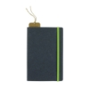 Recycled Bonded Leather Softcover Notebook - Lime Green