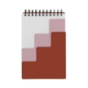 Steps Notebook with Recycled Cover and FSC-Certified Pages - WHPKRD_White, Pink, Red