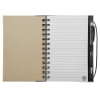 Recycled Color Spine Spiral Notebook - Black