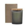 Niva Frosted 6oz Candle With Cork Lid - Frosted Charcoal