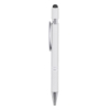 Spin-It Executive Metal Stylus Ballpoint Pen - White