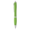 Curvy Cloud Plastic Ballpoint Pen - Lime Green