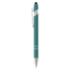Athens Soft Touch Metal Ballpoint Pen - Peacock Blue
