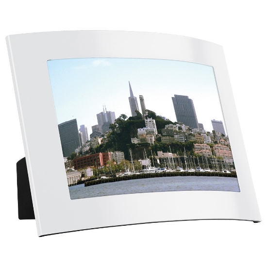 4" x 6" The Curve Photo Frame - White