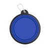 Collapsible Silicone Pet Bowl w/Carabiner - Blue