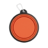 Collapsible Silicone Pet Bowl w/Carabiner - Orange