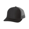 Richardson 112 Trucker Snapback - CH-BK_Charcoal_Black