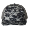 Richardson 112P Patterned Snapback Trucker Cap - GY-NVDCAM_Navy Digital Camo_charcoal