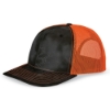 Richardson 112P Patterned Snapback Trucker Cap - NOR-KTTP_Kryptek Typhon_ Neon Orange
