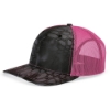 Richardson 112P Patterned Snapback Trucker Cap - NPK-KTTP_Kryptek Typhon_ Neon Pink