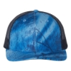 Richardson 112P Patterned Snapback Trucker Cap - NV-RTFLTBL_Realtree Fishing Light Blue_ Navy