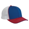 Richardson 172Pulse Sportmesh Cap with R-Flex - WH-RB-RD_White_ Royal_ Red Tri