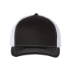 Richardson 112FP Five-Panel Snapback Trucker Hat - Black
