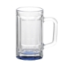Chug 15 oz. Sports Fan Glass Beer Mug - Blue