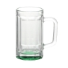 Chug 15 oz. Sports Fan Glass Beer Mug - Green