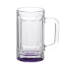Chug 15 oz. Sports Fan Glass Beer Mug - Purple