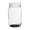 Pickled 16 oz Mason Jars Drinking Glass - Black