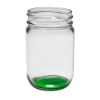 Refreshing 12 oz. Decorating Mason Jar - Green