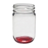 Refreshing 12 oz. Decorating Mason Jar - Red