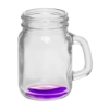Handcrafted 4.5 oz Mason Jar Sampler Glass - Purple