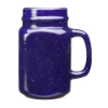 Speckled 16 oz. Savannah Ceramic Mason Jar - Cobalt Blue