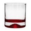 Side Bar 9.5 oz. Old Fashioned Glass - Red