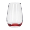 Tipsy 16 oz Vaso Silicia Stemless Wine Glass - Red