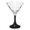 Shakin Not Stirred 9.25 oz Martini Glass - Black
