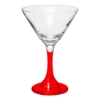 Shakin Not Stirred 9.25 oz Martini Glass - Red