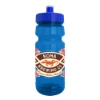 Cycle 24oz Recycled Transparent Bike Bottle w/Push-Pull Lid - Transparent Blue