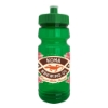 Cycle 24oz Recycled Transparent Bike Bottle w/Push-Pull Lid - Transparent Green