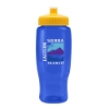Pedal Pusher 27oz Recycled Transparent Contour Bottle w/Push-Pull Lid - Transparent Blue