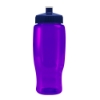 Pedal Pusher 27oz Recycled Transparent Contour Bottle w/Push-Pull Lid - Transparent Violet