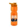 Tandem 28oz Recycled Transparent Bike Bottle w/Drink-thru Lid - Transparent Orange
